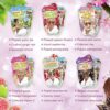 7th Heaven Pamper and Party Face Mask Bundle  Contains 10 Moisturising and Cleansing Facial Skincare Masks Silver Cosmetics Bag and a Soft Cleans