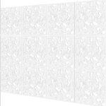 KEIBIKEIDI Hanging Room Divider Screens Made of Environmentally PVCSimple and Modern White Hanging Panel Screen for Decoration Home Livingroom Be