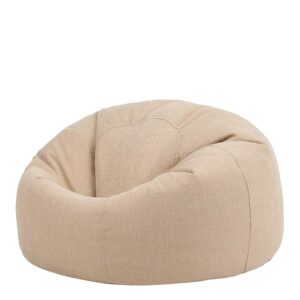 icon Lina Classic Bean Bag Chair Woven Herringbone Living Room Bean Bags for Adults