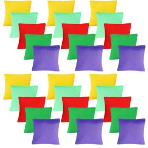 Skylety 30 Pieces Mini Colorful Cornhole Bean Bags Nylon Sack Tossing Beanbags Fun Sports Outdoor Family Games Kid Toys for Hand Toss Party Game